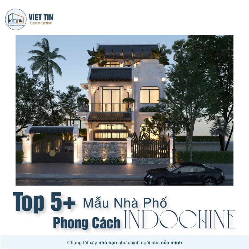 nhà phố phong cách đông dương