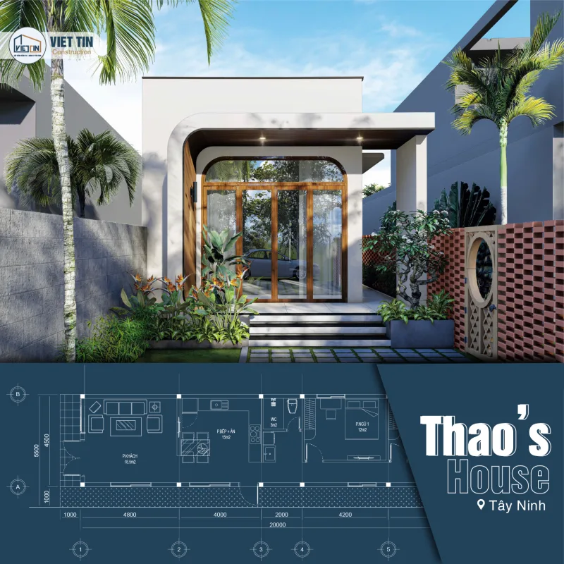 Thiết kế Thao's House: Ngôi nhà nhỏ nhưng vẫn ấn tượng và đầy đủ tiện nghi 2024 1 Thiết kế Thao's House tại Tây Ninh: Ngôi nhà nhỏ nhưng vẫn ấn tượng và đầy đủ tiện nghi