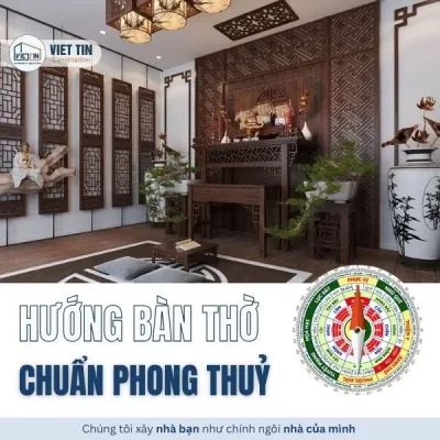 Nguyên tắc đặt hướng bàn thờ chuẩn phong thuỷ