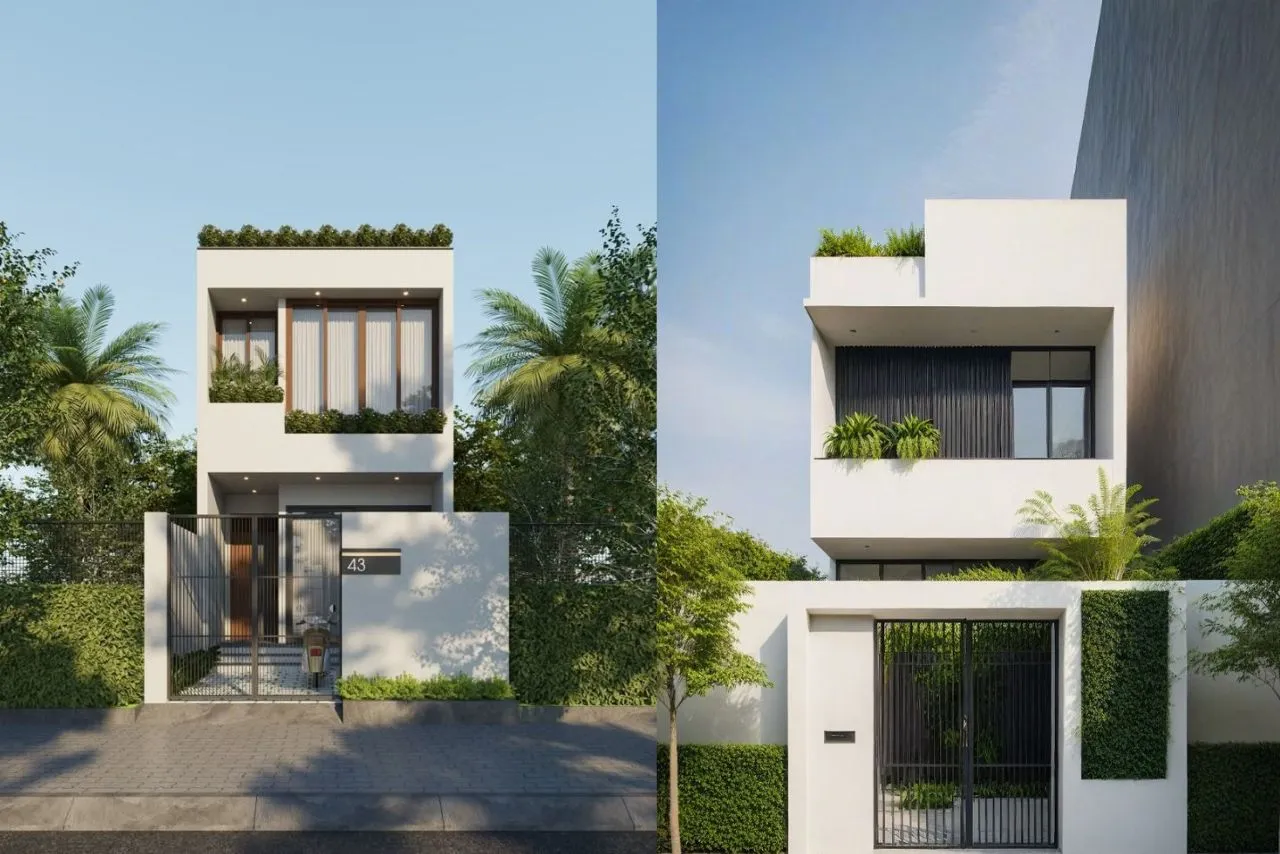 Mẫu nhà 2 tầng 35m2