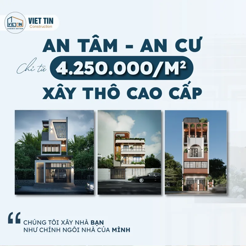 Xây Nhà Phần Thô Cao Cấp 4250